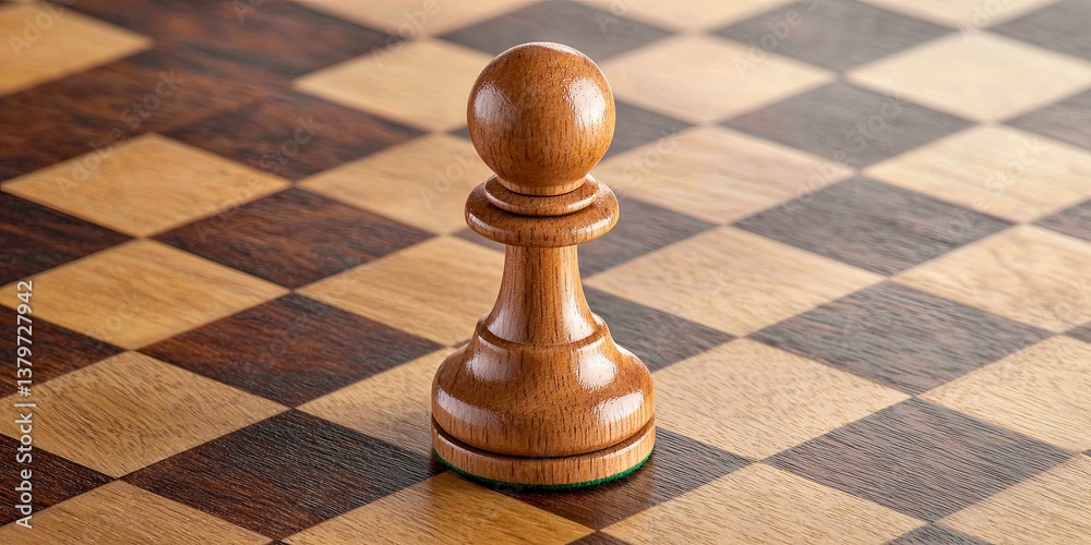 Poster a chess piece, a symbol of strategy, poised on a meticulously arranged chessboard, representing the 