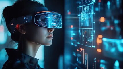 AI-generated holographic technology interface 