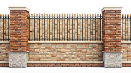 Modern Brick Stone Wall Marble Fence Texture Background Stock Photo - High Resolution Image