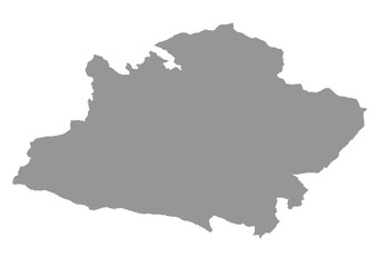 vector map boundary of slovenj gradec city in Slovenia with black and white color