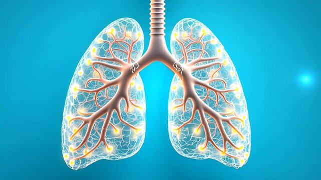 Anatomical Model of Human Lungs with Detailed Bronchial Structures