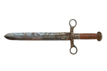 British Pattern 1908 Bayonet Isolated On Transparent Background
