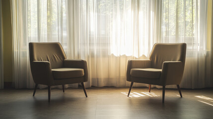 Reflection on earth day chairs