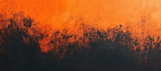 Abstract Orange and Black Blend