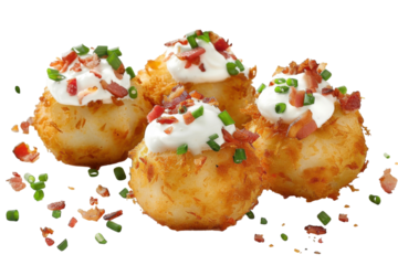 Cepelinai Garnished Isolated On Transparent Background