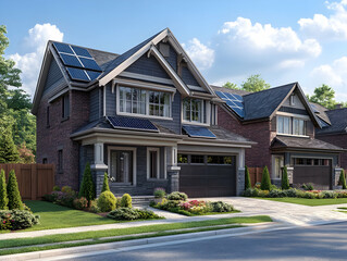 Eco-Friendly House 3D Illustration