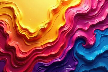 Fototapeta premium Abstract swirling paint texture in vibrant hues, artwork, wallpaper, graphic