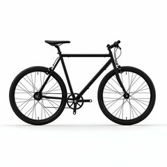 Simple Bicycle with Frame and Wheels Ready for a Smooth Ride