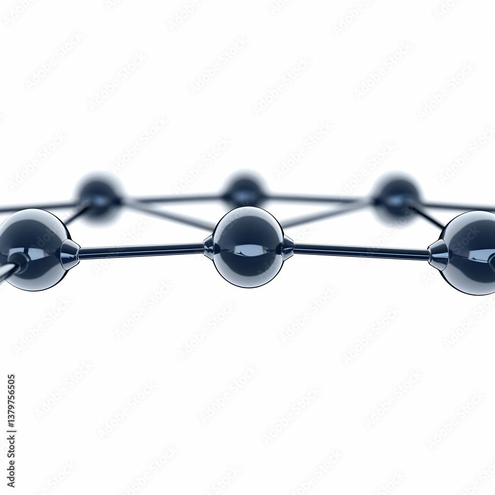 Poster visual representation of data points connecting to each other