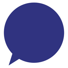 吹き出し　丸　イラスト　青