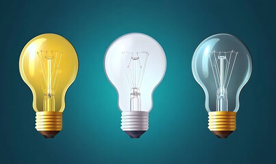 Vector of LED incandescent and energysaving light bulbs ,