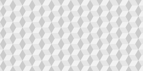 Minimal cubes geometric tile and mosaic wall grid retro digital hexagon technology wallpaper background. white block cube structure backdrop square triangle texture vintage design.	