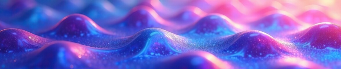3D iridescent background with vibrant waves in various colors,  modern,  pattern