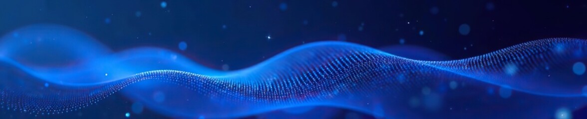 Abstract digital design with repetitive curved blue lines on a deep blue background, creating a modern and futuristic template for backgrounds or wallpapers,  background,  layers