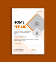 House Repair Services and Solutions Flyer Templates