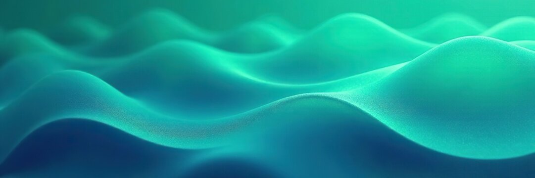 Abstract blue green background with flowing waves of color,  modern,  texture
