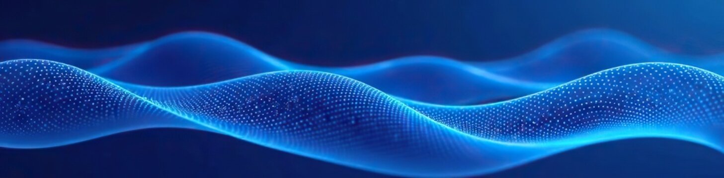 Abstract blue line wave pattern with smooth curves and dynamic movement,  abstract,  elegant