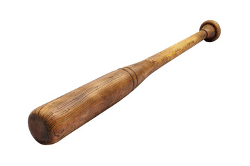 Early Baseball Bat Isolated On Transparent Background