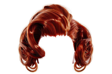 Old-fashioned Hair Fashion Isolated On Transparent Background