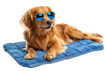 Realistic Cooling Pet Mat Isolated On Transparent Background