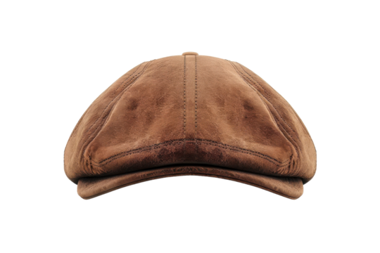 Realistic Full and Clear Image of a Flat Cap Isolated On Transparent Background