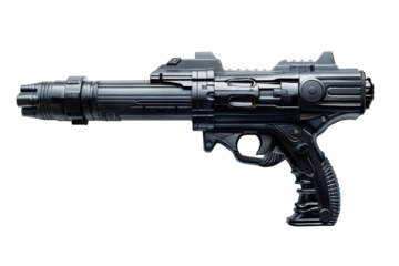 Clear View of Foam Blaster Isolated On Transparent Background