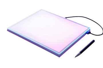 Full and Clear Image of a Light-Up Tracing Pad Isolated On Transparent Background