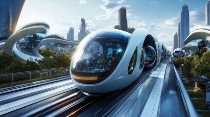 Futuristic urban transport system