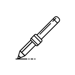 vector illustration of a pen