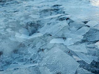 ice cold winter crystal