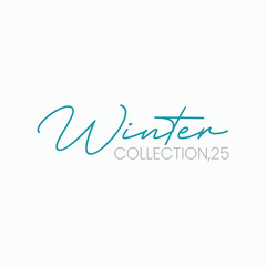 Winter collection mnemonic logo