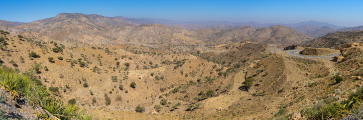 The beginning of the Rift Valley in the Danakil Depression in Ethiopia in Africa.