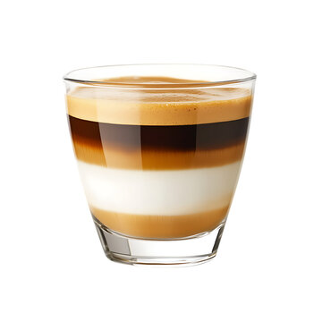 doppio espresso macchiato on Transparent Background 