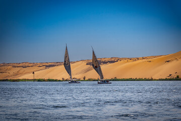 aldea Nubia en la ciudad de Asuam frontera con Sudan