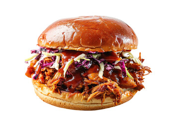 BBQ Jackfruit Sandwich Isolated On Transparent Background