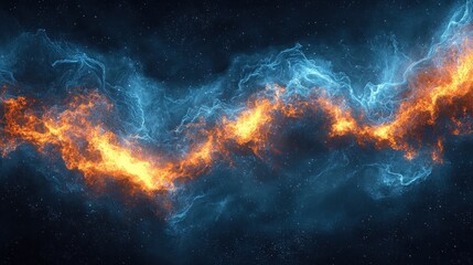 Abstract cosmic flames