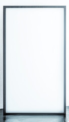 Empty light box frame ready for use in creative art or advertising display