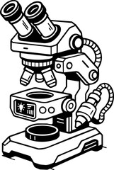 high-tech microscope