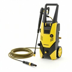 High-quality yellow and black pressure washer, ideal for cleaning.