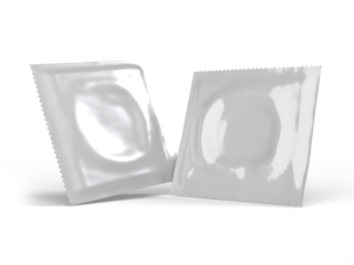 Blank realistic condom packaging mockup 3d glossy plastic design. Sexual protect rubber sachet pack template for presentation ads, product, sex protection brand. Safe love, no aids concept.