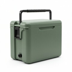 Durable Gray Cooler Box with Black Handle