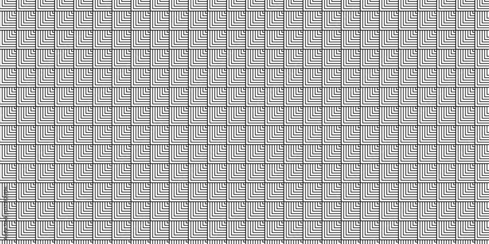 Poster abstract overlapping vector abstract pattern wave lines fabric white and gray square line background