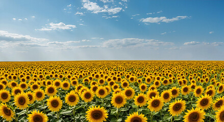 Obraz premium field of sunflowers