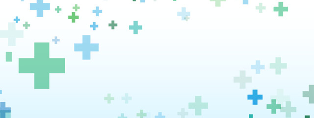 Healthcare Medical Plus Pattern. Medical Plus Symbols Pattern. Health Plus Pattern Elements Background. Medical Tech Background.