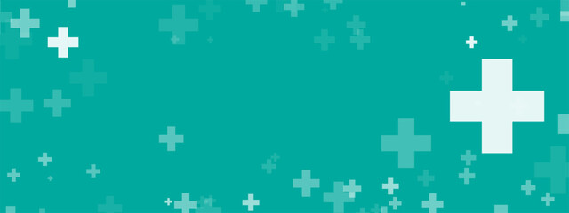 Healthcare Medical Plus Pattern. Medical Plus Symbols Pattern. Health Plus Pattern Elements Background. Medical Tech Background.