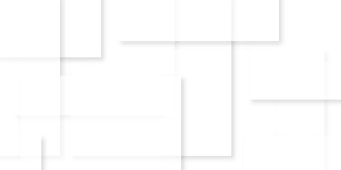 Abstract minimal geometric white and gray light background design. white transparent material in triangle diamond and squares shapes in random geometric pattern.	