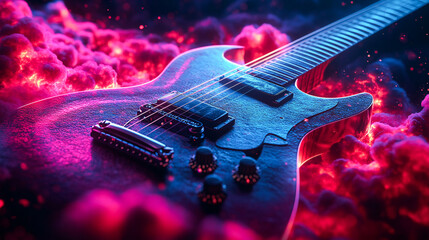 Music festival poster design. indie music concert. live music background promotion