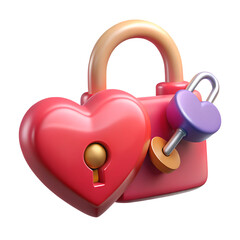 heart shaped padlock