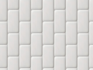 Obraz premium White bricks 3d vector seamless pattern for decor or wallpaper
