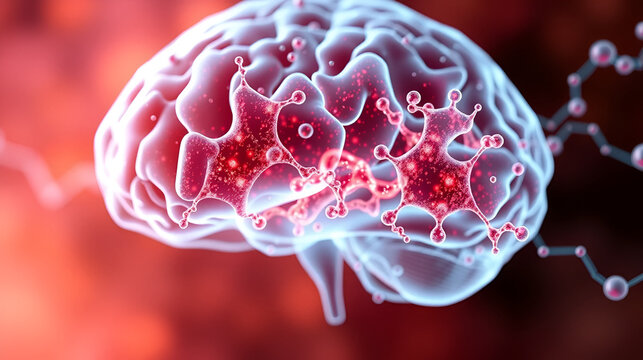 Glucosyl Cerebroside Lipidosis with medical digital technology concept